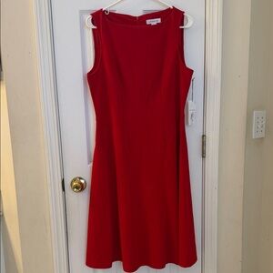 Elegant Red Sleeveless Dress NWT